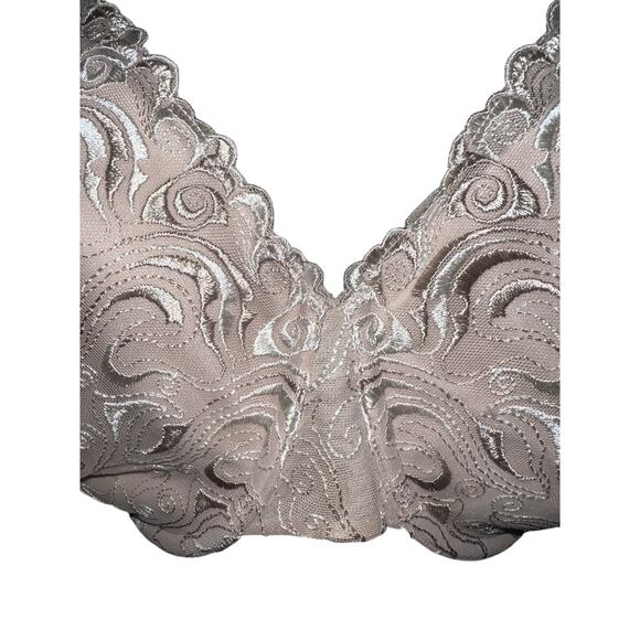 PLAYTEX Secrets Beautiful Lift Embroidered Underwire Bra Sz 44DD Beige/Nude - Picture 2 of 6